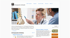 Desktop Screenshot of chiropracticschools.com