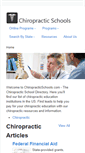Mobile Screenshot of chiropracticschools.com